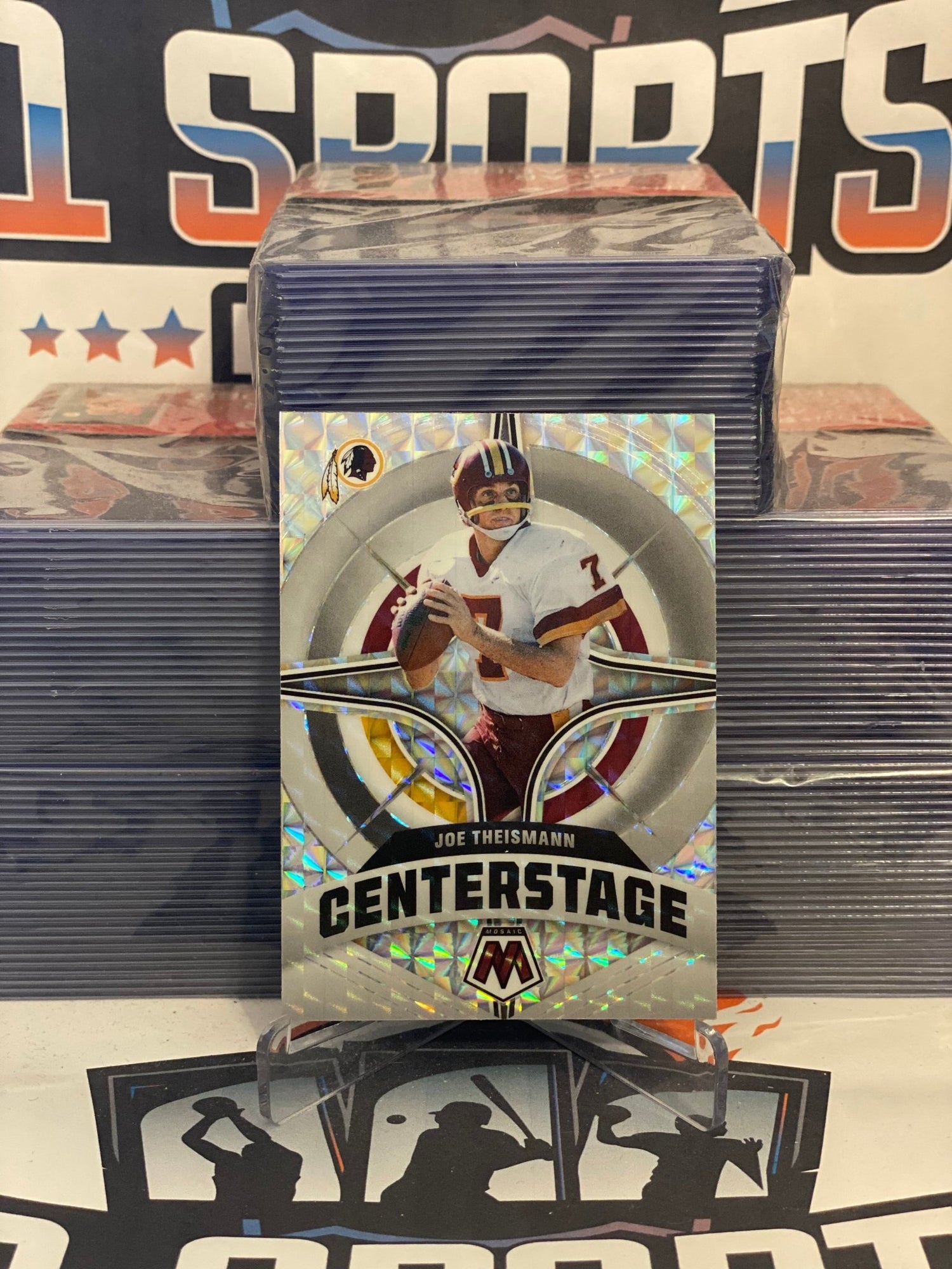 2022 Panini Mosaic (Mosaic Prizm, Center Stage) Joe Theismann #CS-21