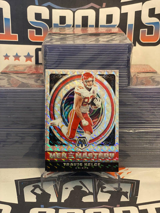 2022 Panini Mosaic (Mosaic Prizm, Men of Mastery) Travis Kelce #MM-14