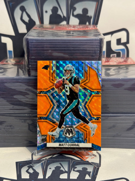2022 Panini Mosaic (Orange Reactive Prizm, NFL Debut) Matt Corral Rookie #273