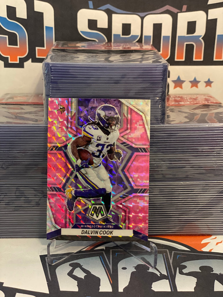 2022 Panini Mosaic Dalvin Cook Camo Pink Prizm #128 Minnesota Vikings