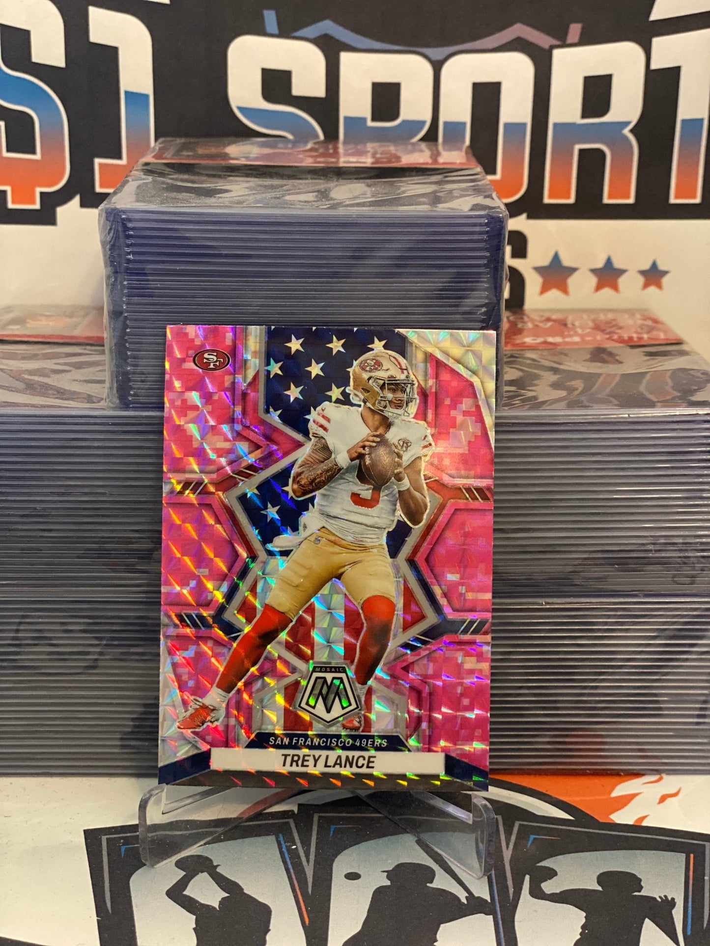 2022 Panini Mosaic (Pink Camo Prizm) Trey Lance #269