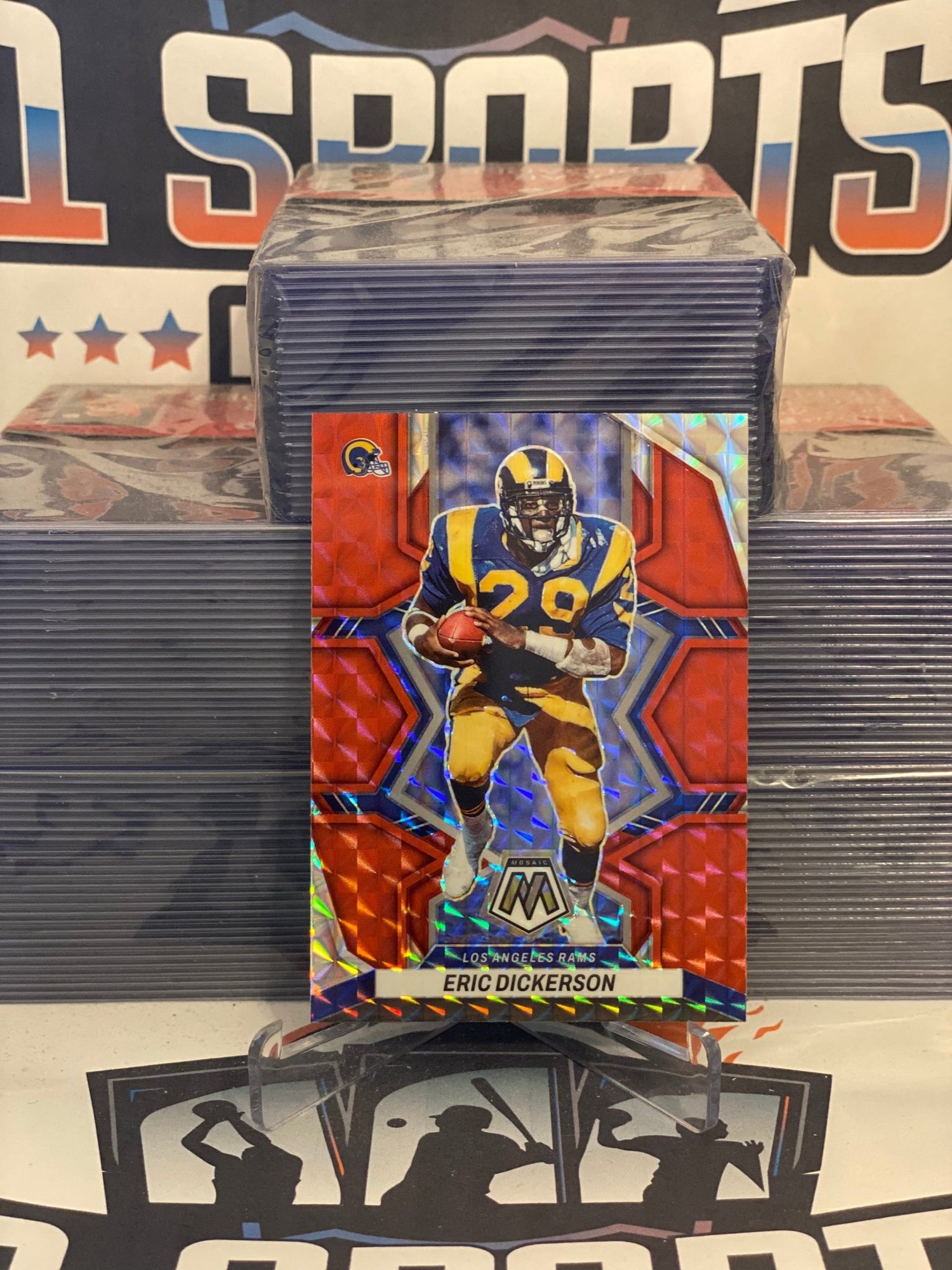 2022 Panini Mosaic (Red Prizm) Eric Dickerson #114