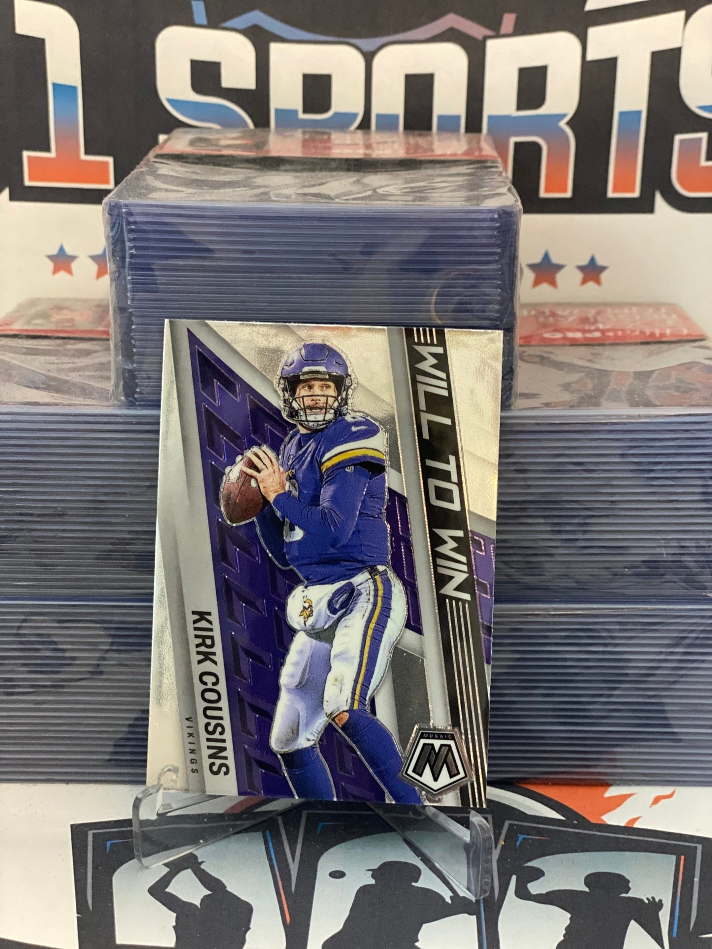 2022 Panini Mosaic (Will to Win) Kirk Cousins #WW-8