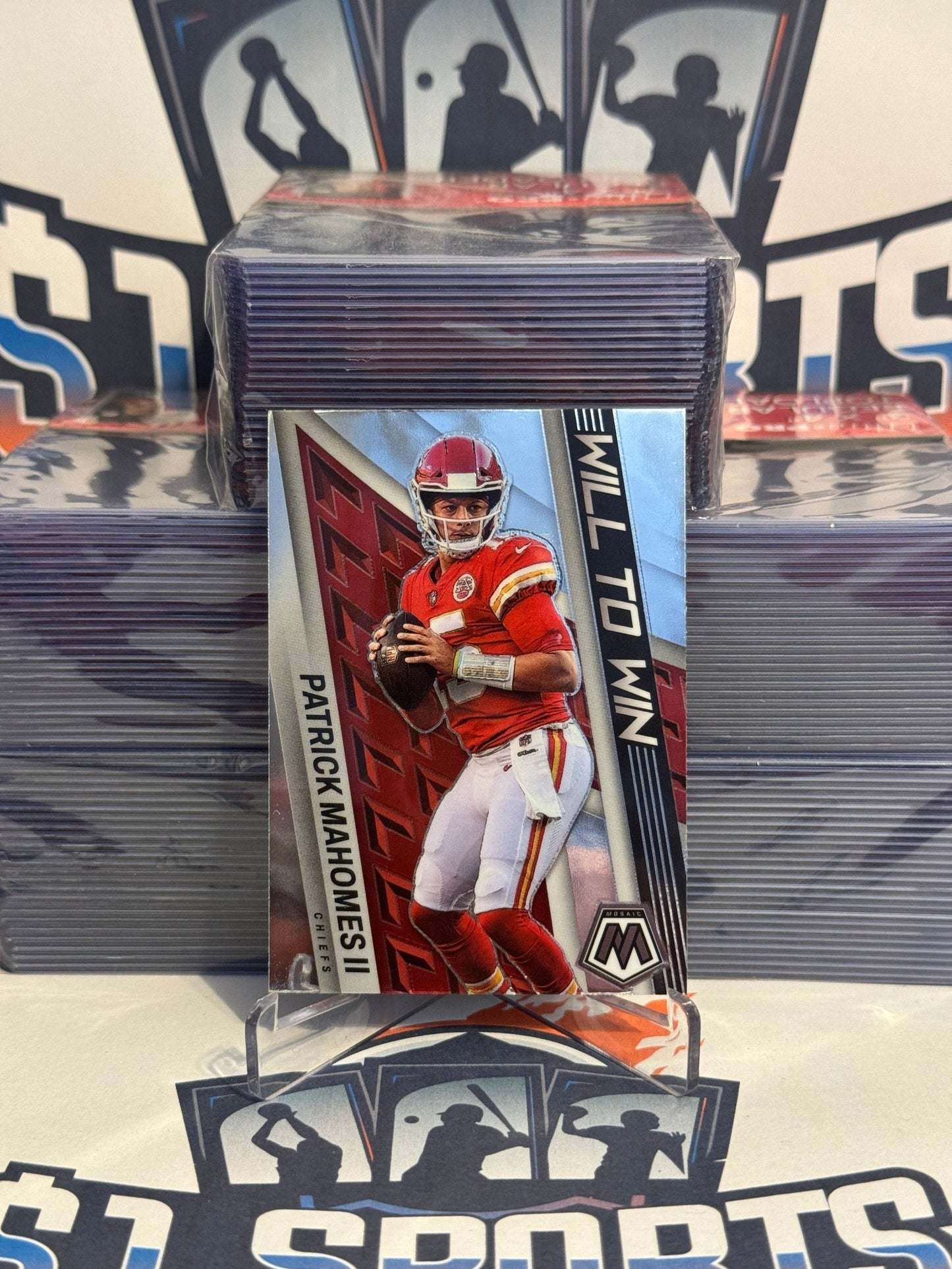 2022 Panini Mosaic (Will to Win) Patrick Mahomes II #WW-16