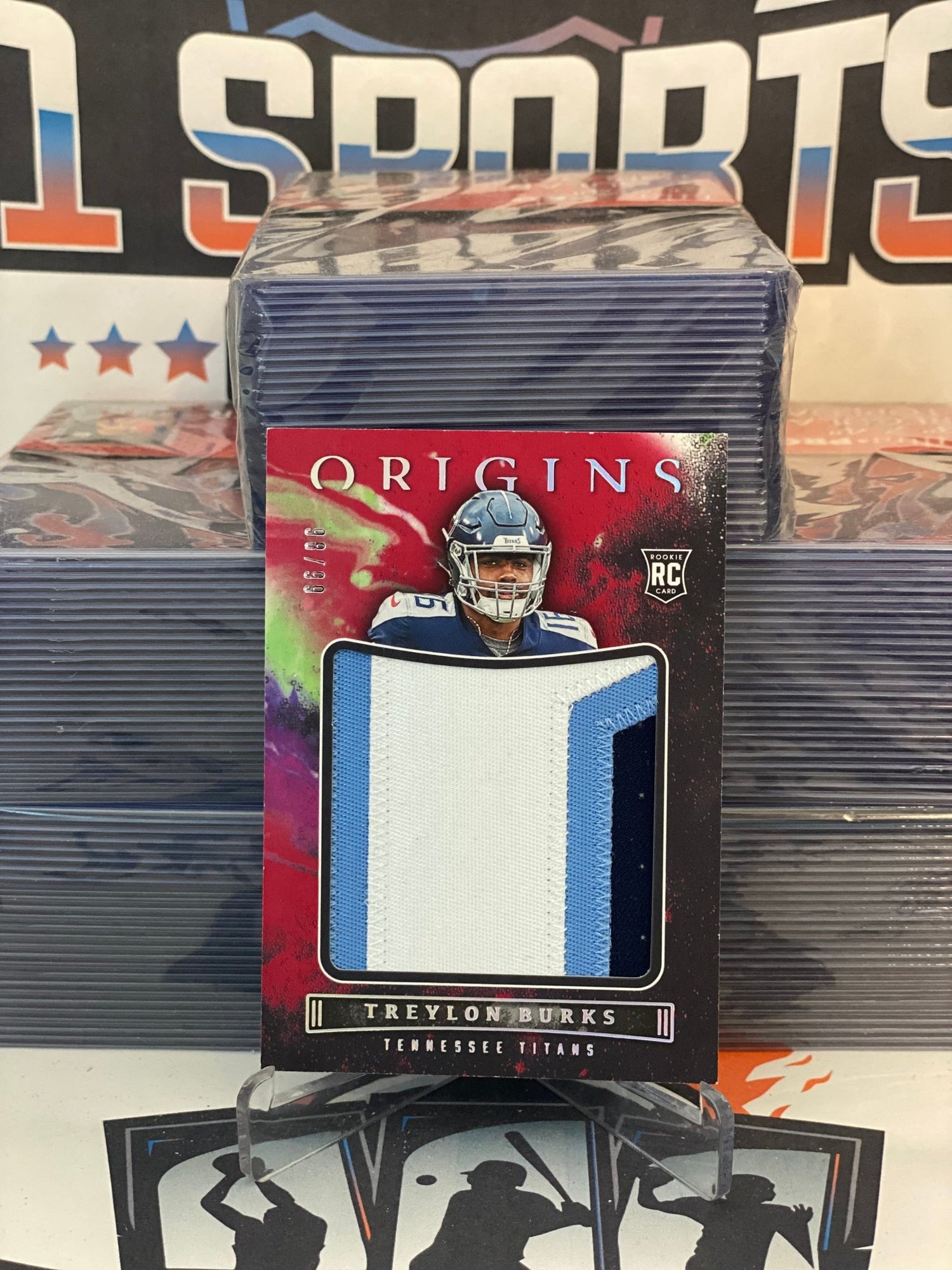2022 Panini Origins (Rookie Jumbo Relic 98/99) Treylon Burks #JUM-TBU