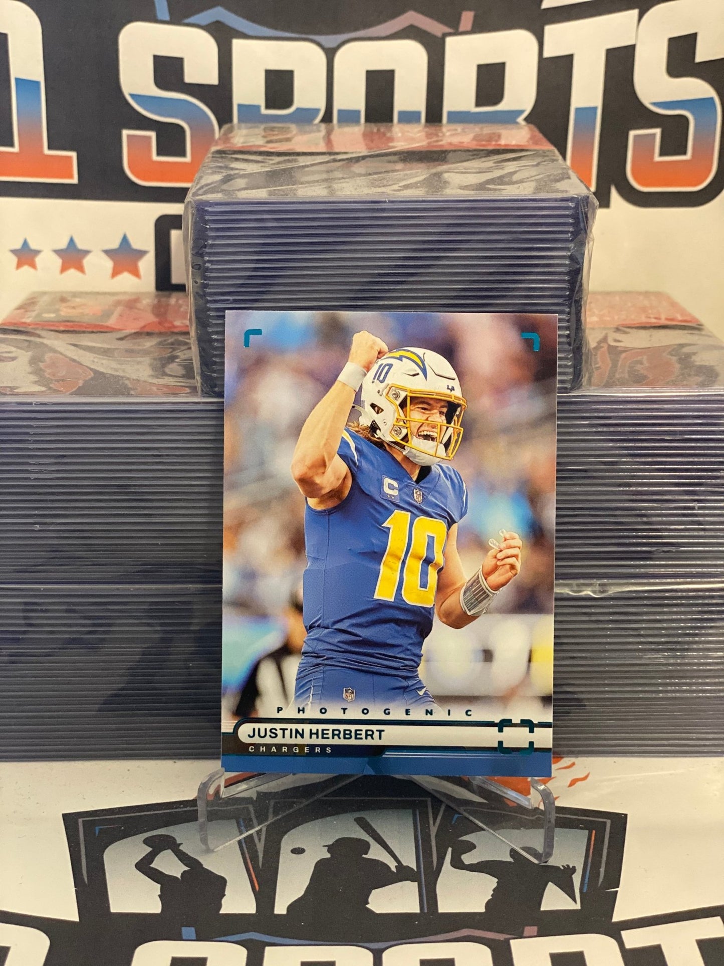 2022 Panini Photogenic (Teal) Justin Herbert #PH-19
