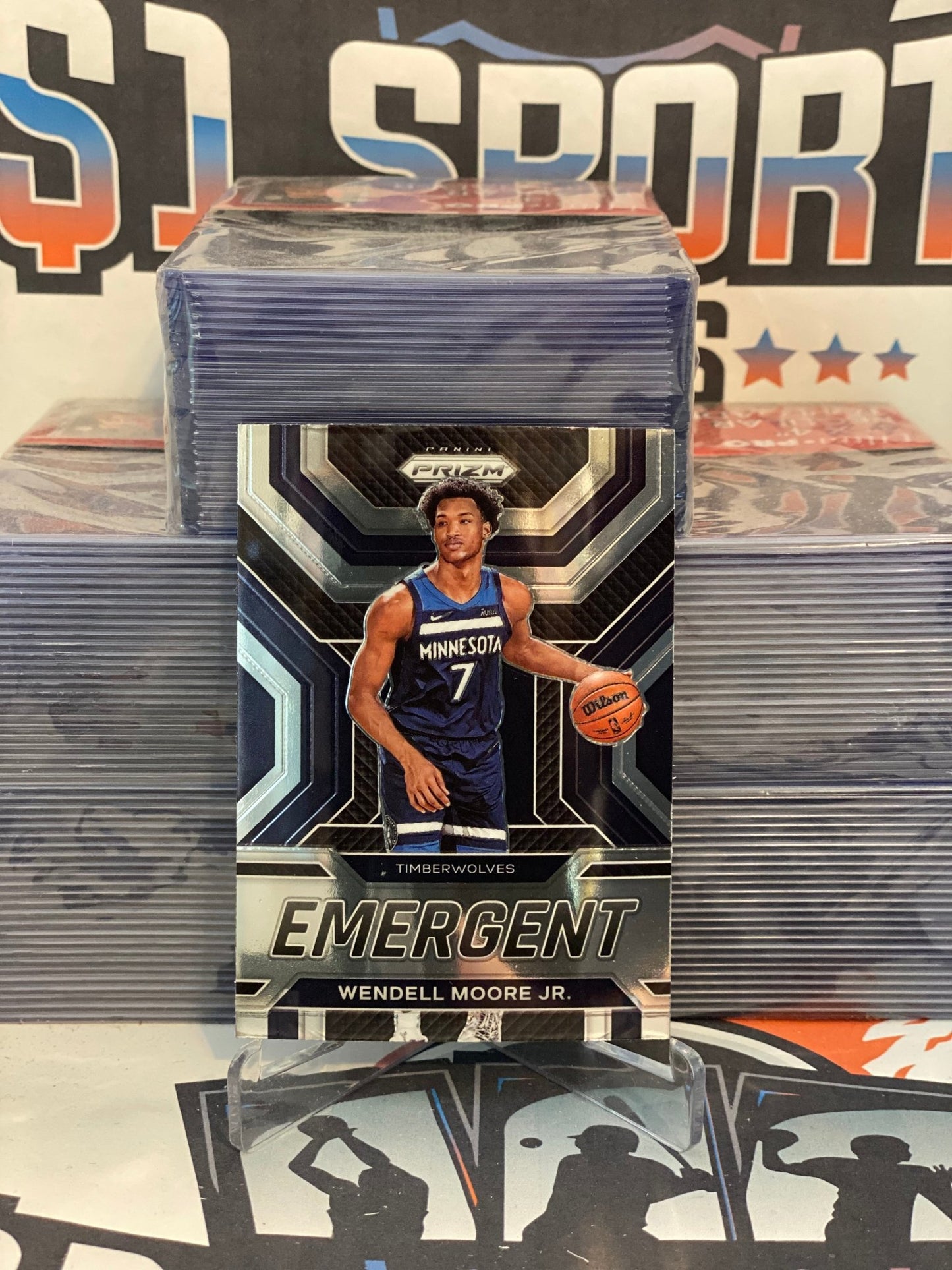 2022 Panini Prizm (Emergent) Wendell Moore Jr. Rookie #23