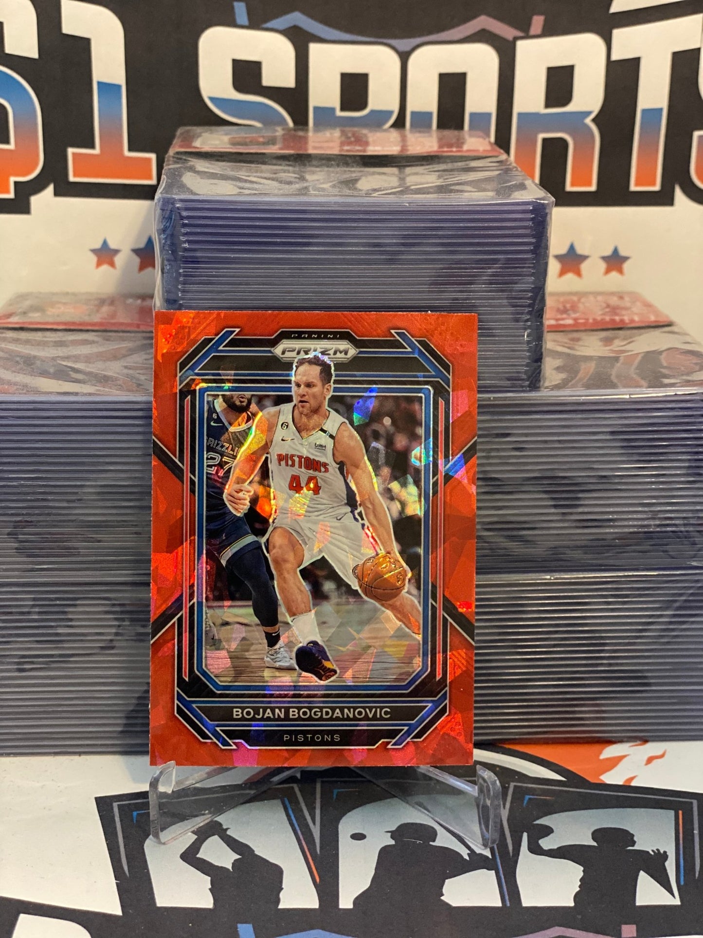 2022 Panini Prizm (Red Ice Prizm) Bojan Bogdanovic #44