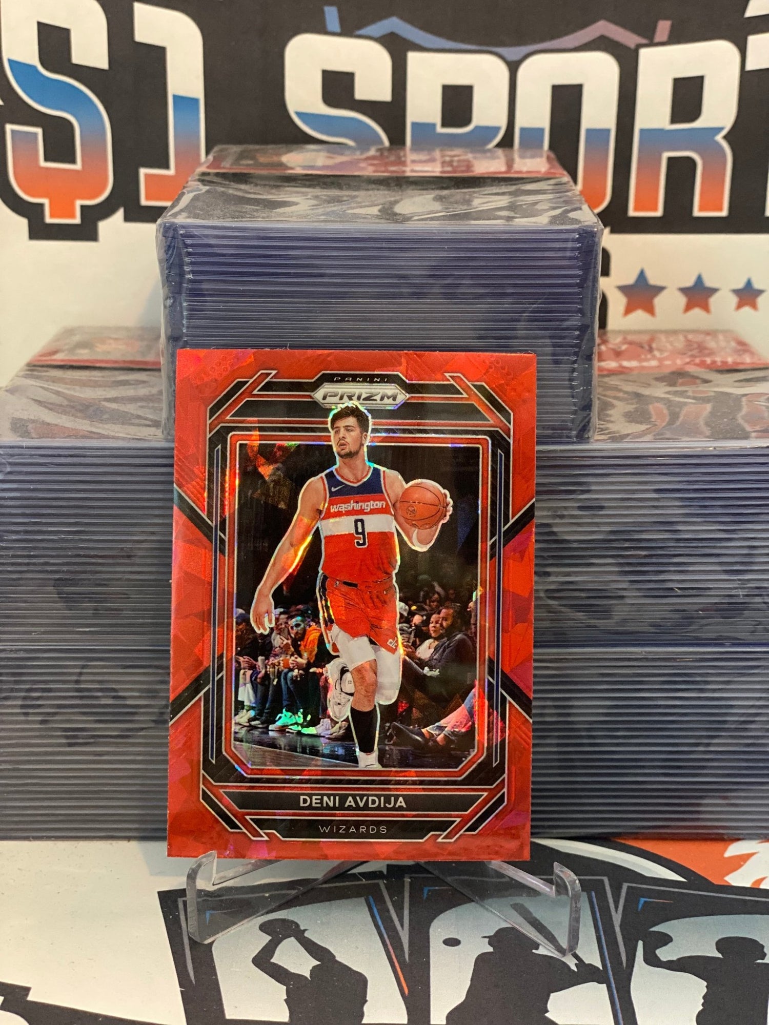 2022 Panini Prizm (Red Ice Prizm) Deni Avdija #170