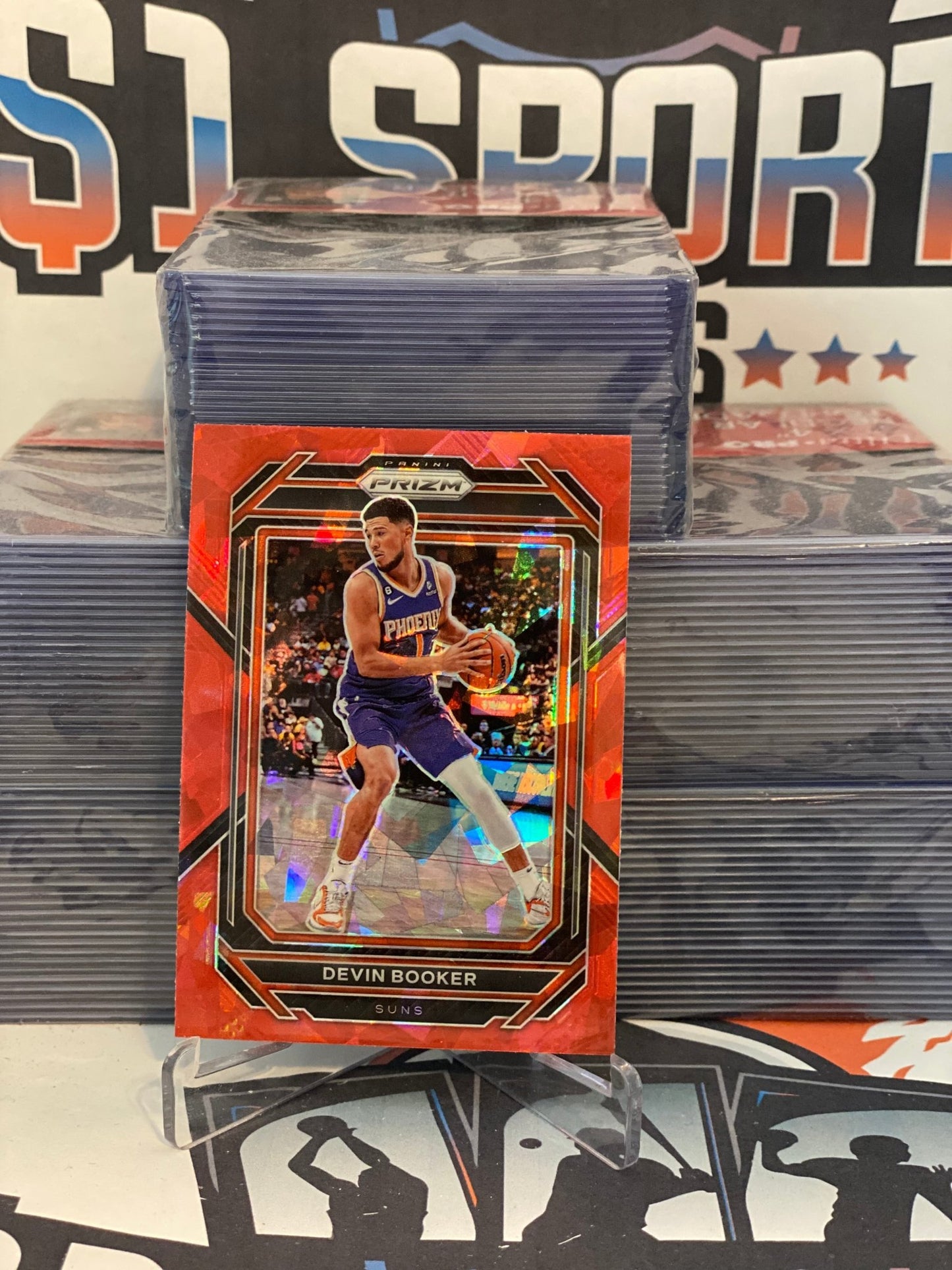 2022 Panini Prizm (Red Ice Prizm) Devin Booker #140