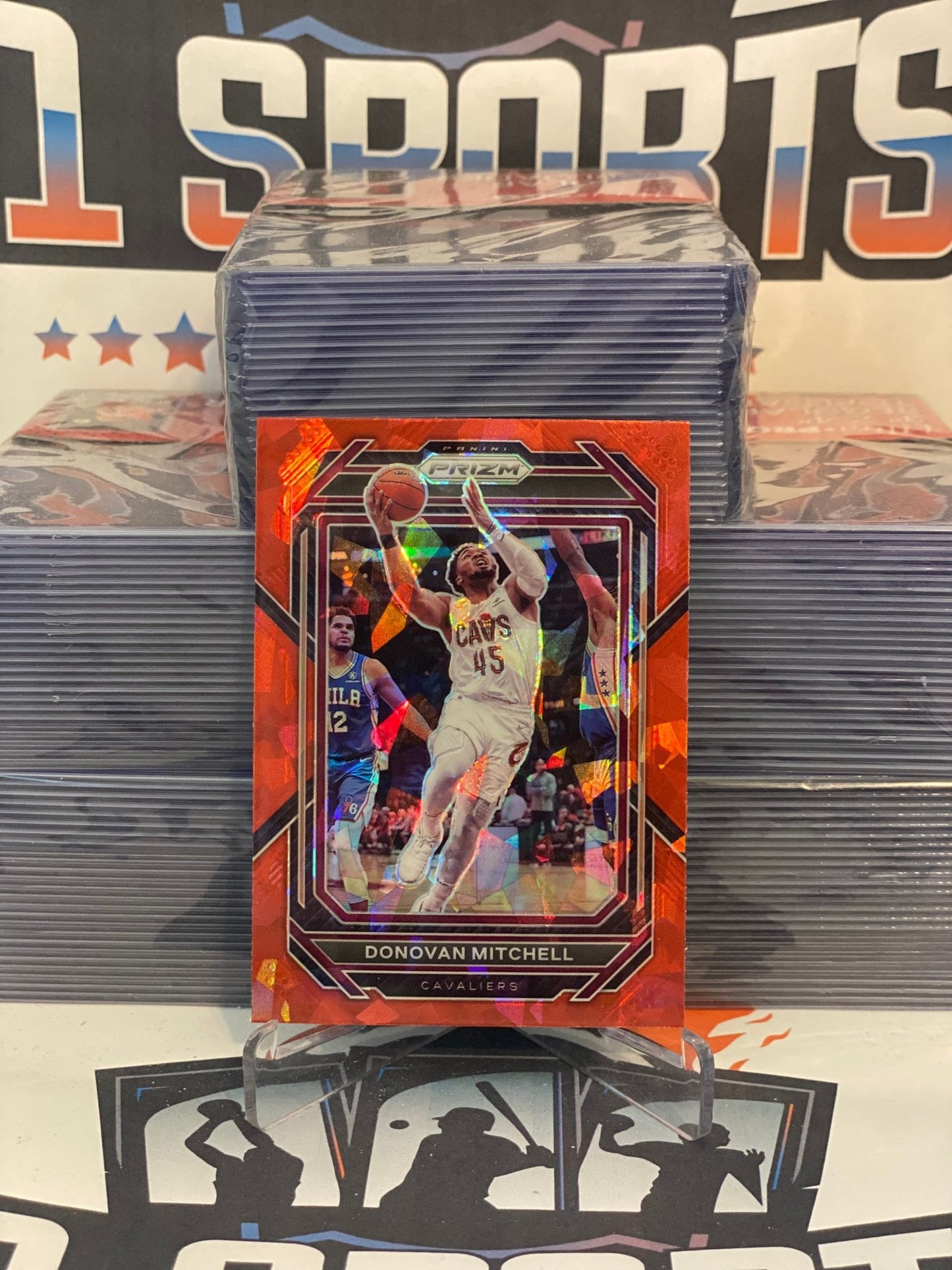 2022 Panini Prizm (Red Ice Prizm) Donovan Mitchell #66