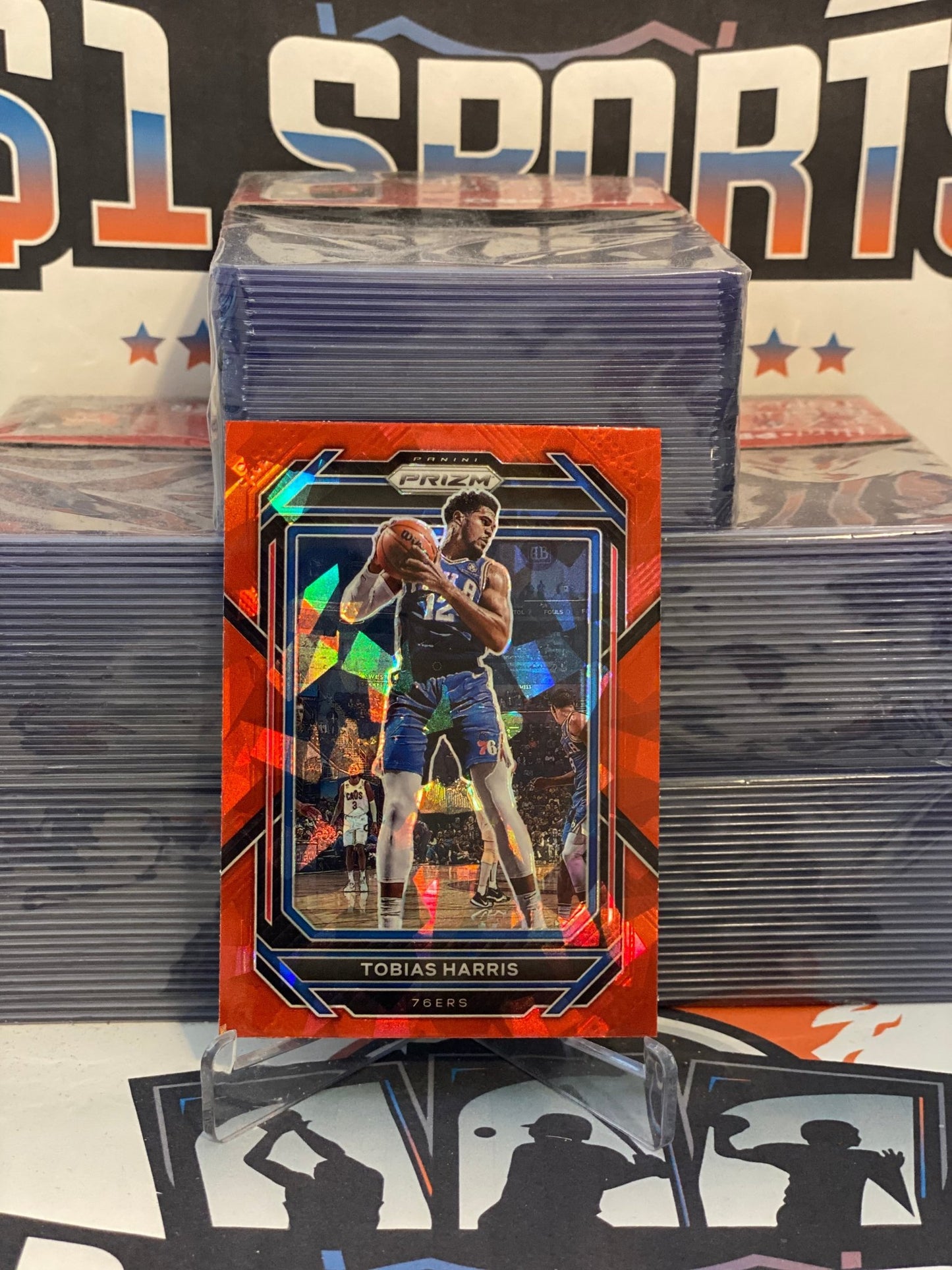 2022 Panini Prizm (Red Ice Prizm) Tobias Harris #31