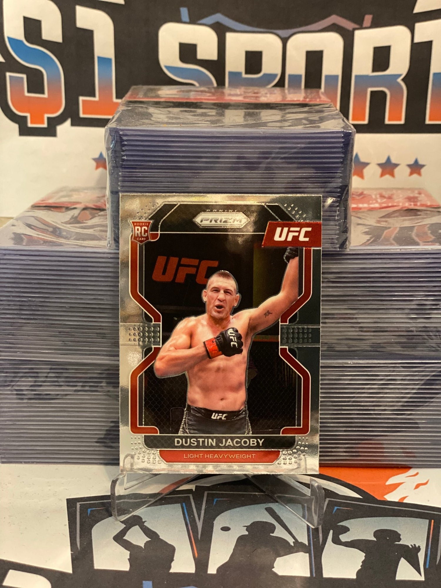 2022 Panini Prizm UFC Dustin Jacoby Rookie #123