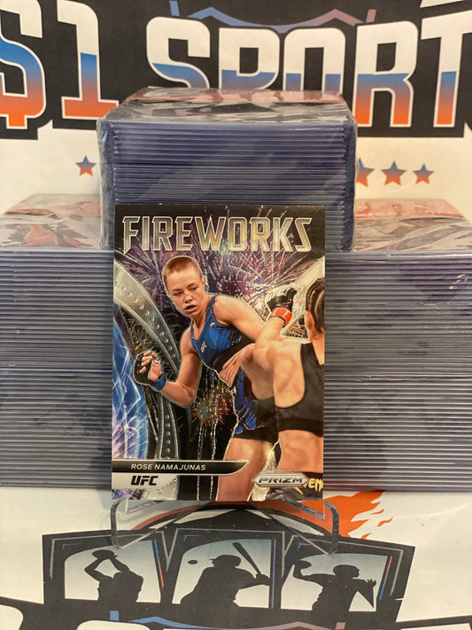 2022 Panini Prizm UFC (Fireworks) Rose Namajunas #6