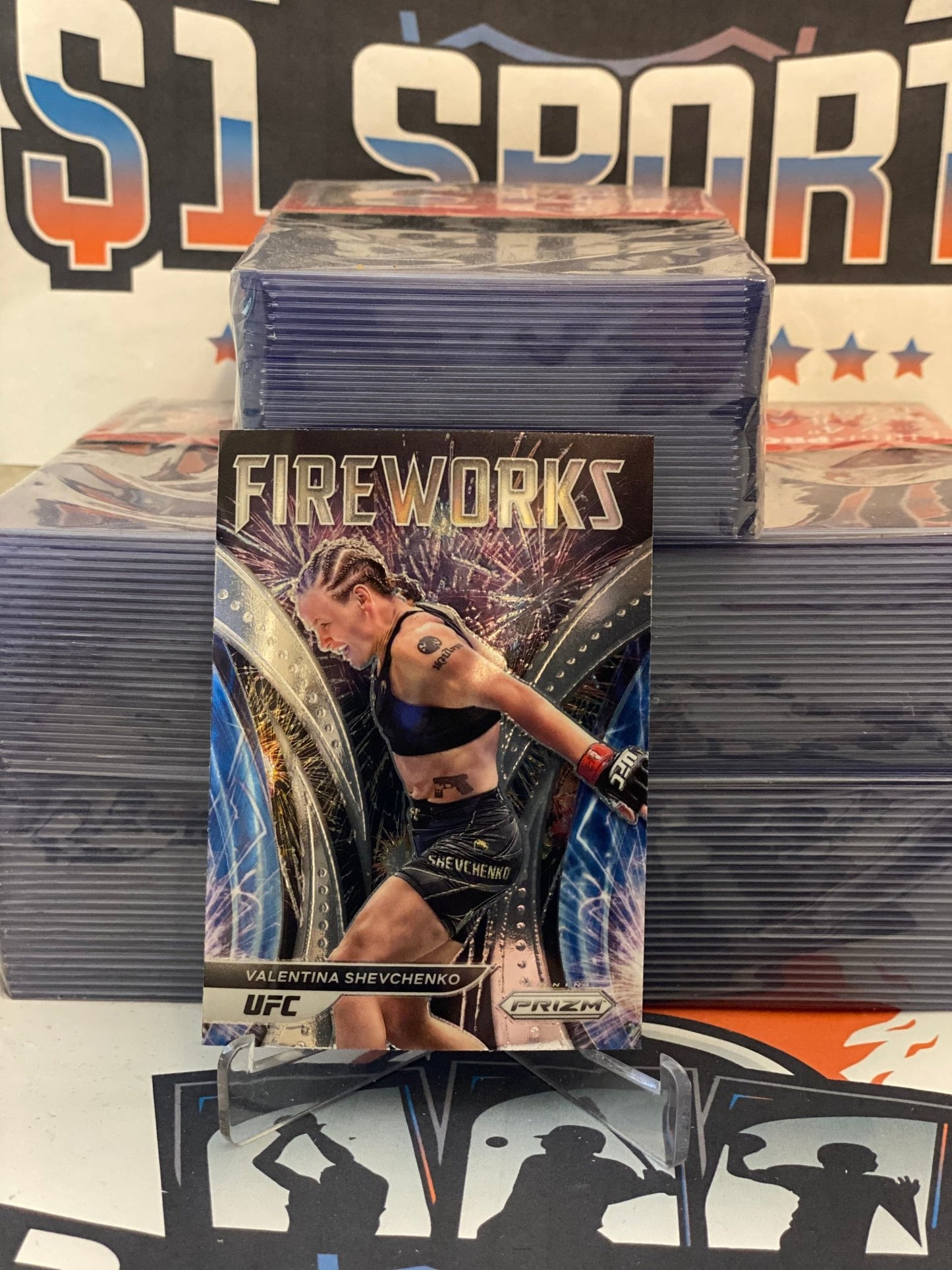 2022 Panini Prizm UFC (Fireworks) Valentina Shevchenko #23