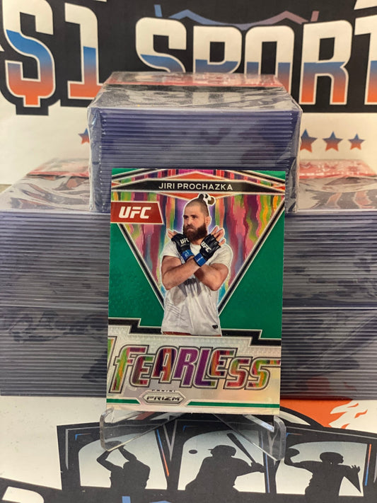 2022 Panini Prizm UFC (Green Prizm, Fearless) Jiri Prochazka #9