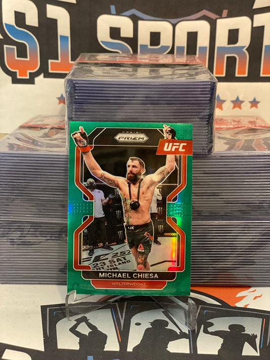 2022 Panini Prizm UFC (Green Prizm) Michael Chiesa #110