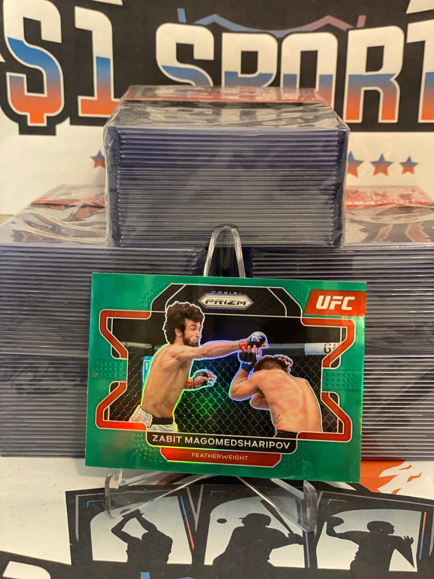 2022 Panini Prizm UFC (Green Prizm) Zabit Magomedsharipov #82