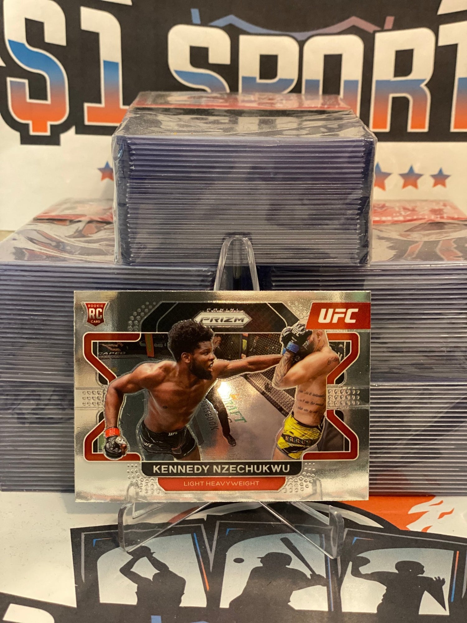 2022 Panini Prizm UFC Kennedy Nzechukwu Rookie #74