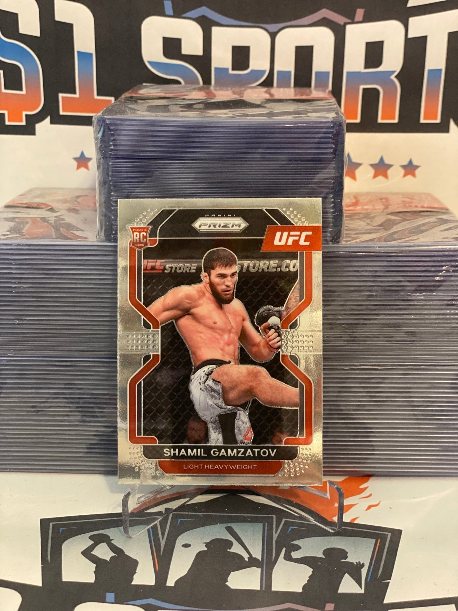 2022 Panini Prizm UFC Shamil Gamzatov Rookie #182