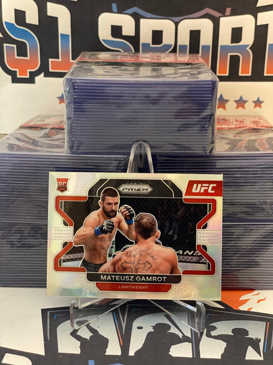 2022 Panini Prizm UFC (Silver Prizm) Mateusz Gamrot Rookie #66