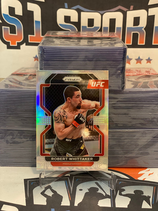 2022 Panini Prizm UFC (Silver Prizm) Robert Whittaker #132