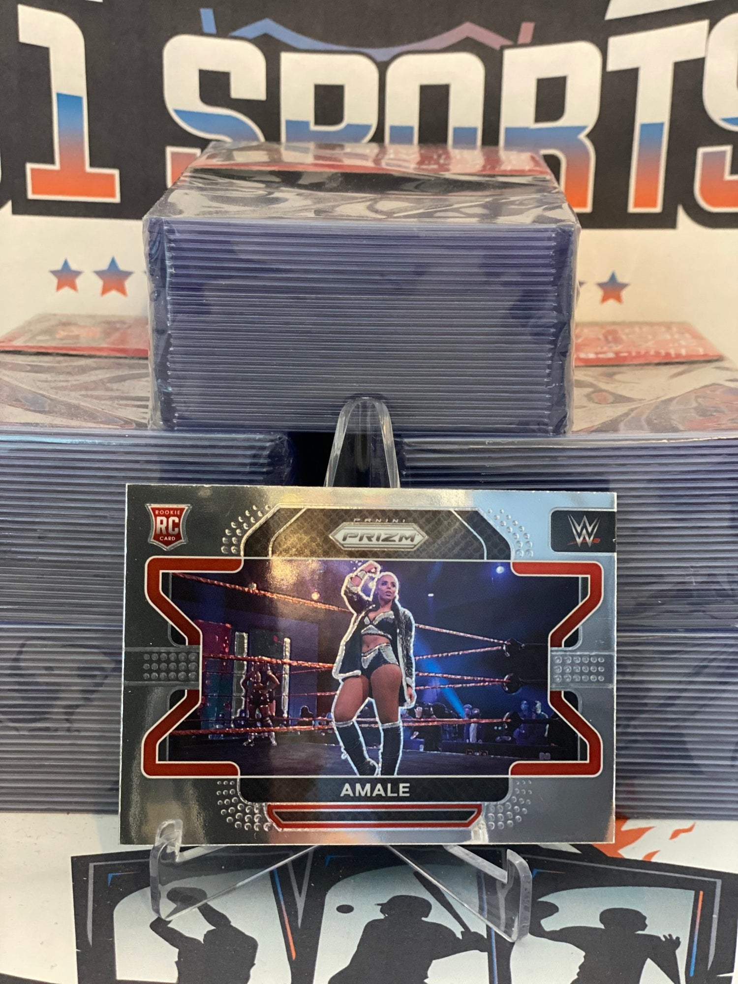 2022 Panini Prizm WWE Amale Rookie #54