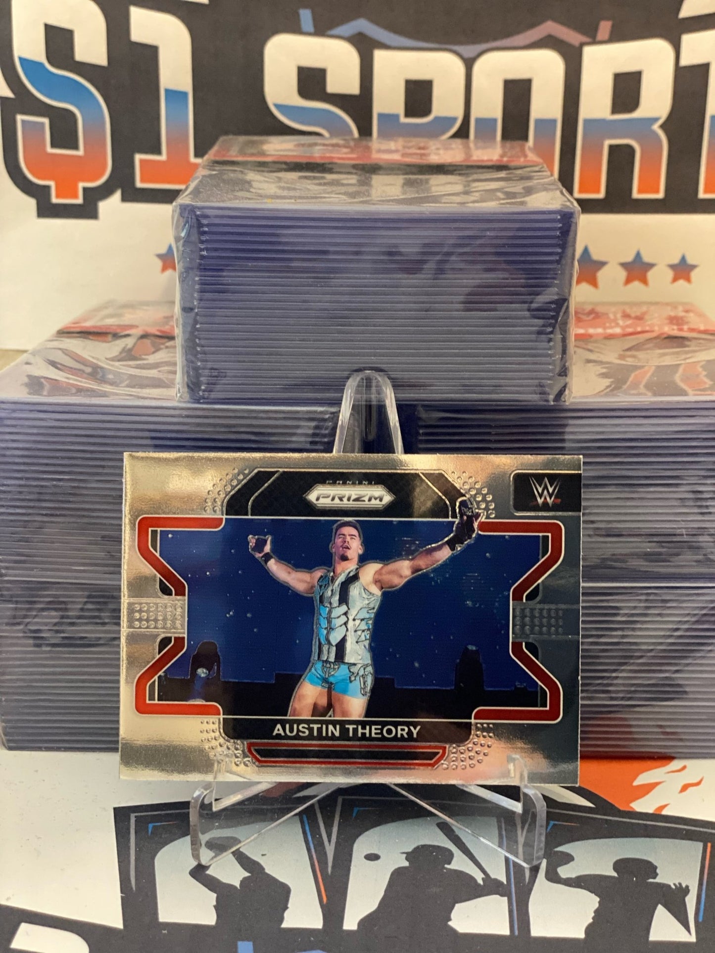 2022 Panini Prizm WWE Austin Theory #87