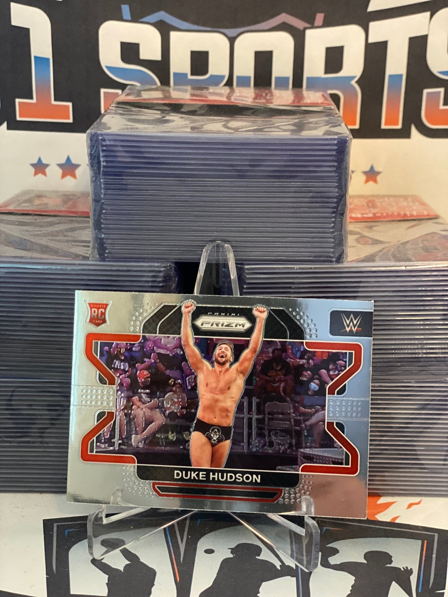 2022 Panini Prizm WWE Duke Hudson Rookie #61