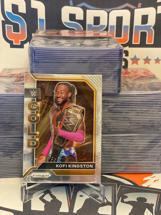 2022 Panini Prizm WWE (Gold) Kofi Kingston #12