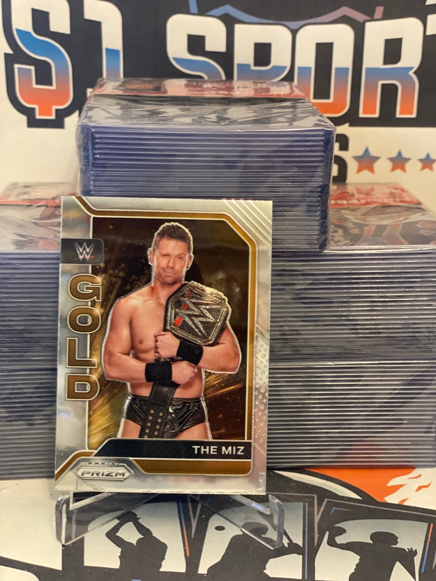 2022 Panini Prizm WWE (Gold) The Miz #5