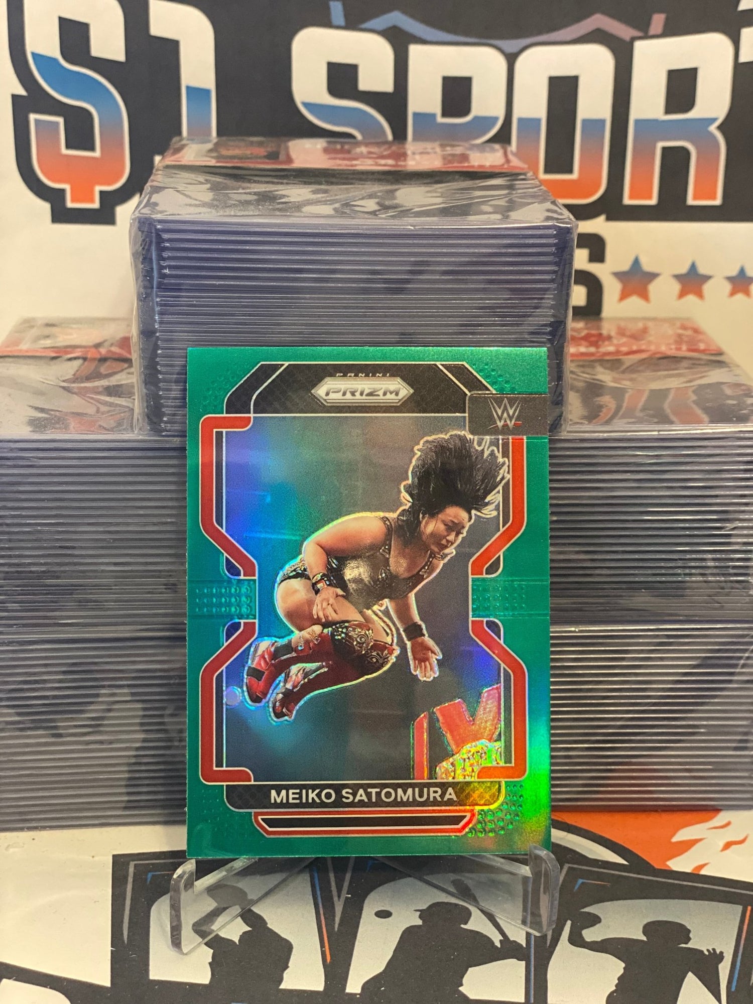 2022 Panini Prizm WWE (Green Prizm) Meiko Satomura #116