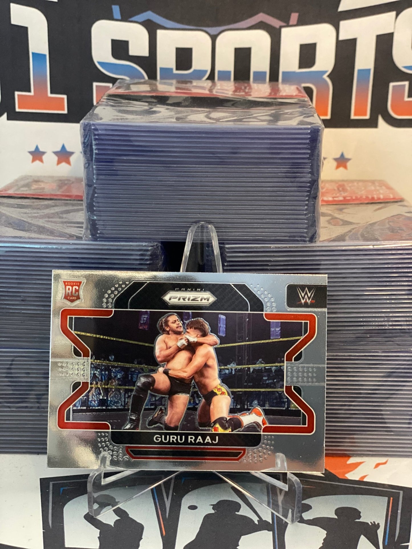 2022 Panini Prizm WWE Guru Raaj Rookie #58