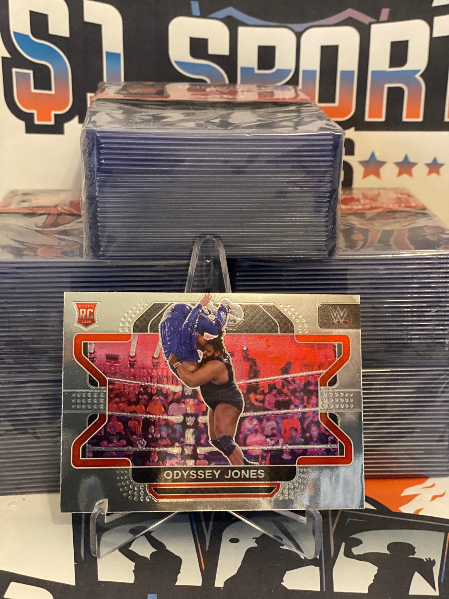 2022 Panini Prizm WWE Odessey Jones Rookie #48