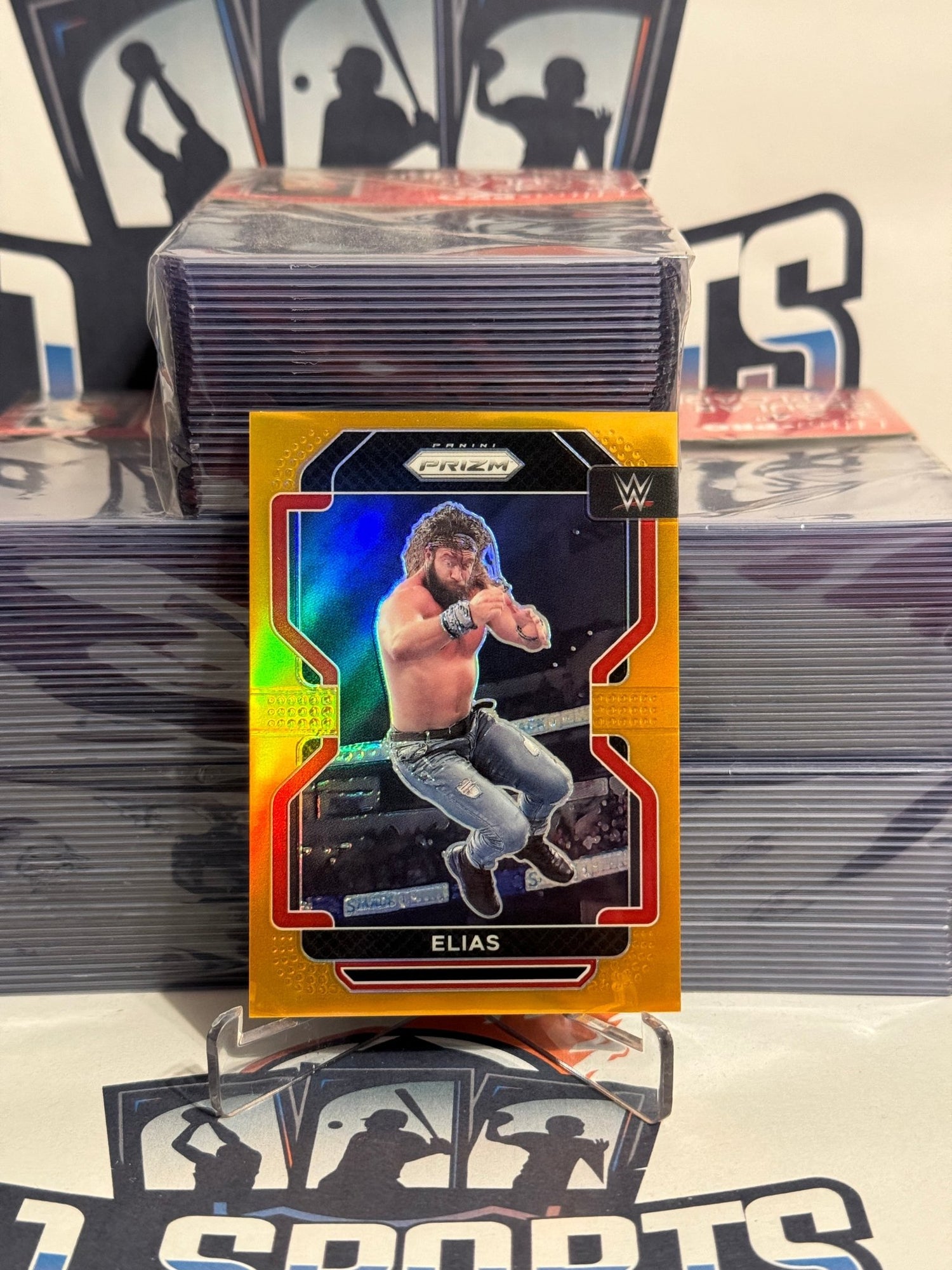 2022 Panini Prizm WWE (Orange Prizm 93/99) Elias #173