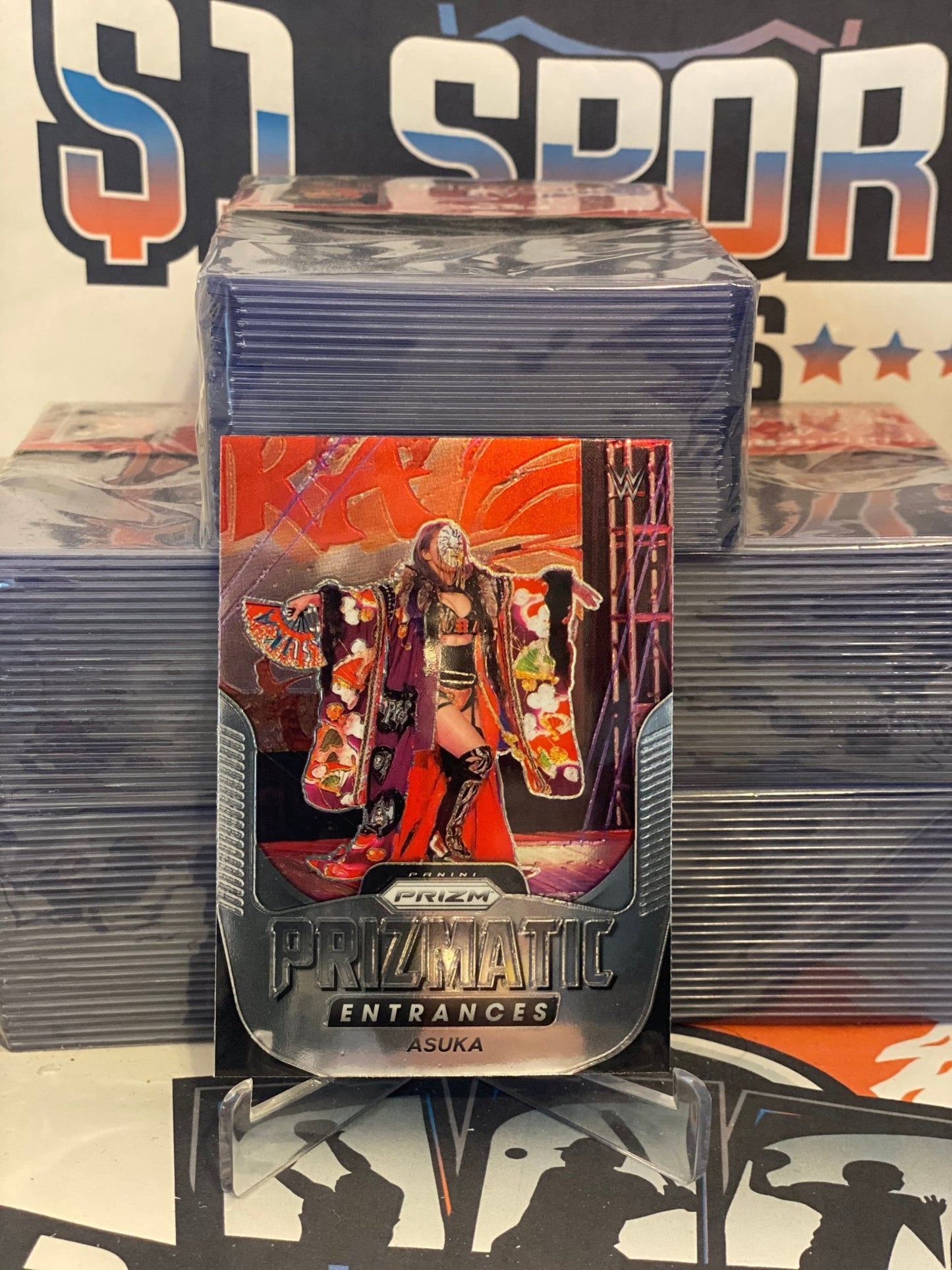 2022 Panini Prizm WWE (Prizmatic Entrances) Asuka #25