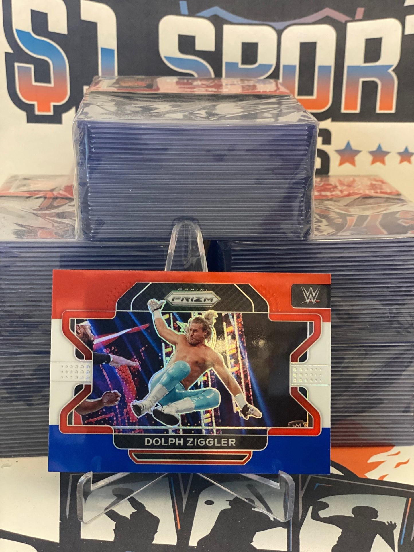 2022 Panini Prizm WWE (Red White Blue Prizm) Dolph Ziggler #31