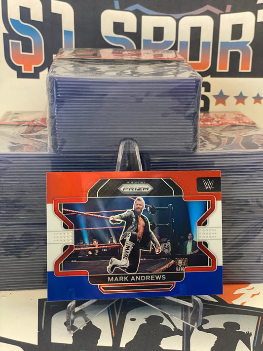 2022 Panini Prizm WWE (Red White Blue Prizm) Mark Andrews #76