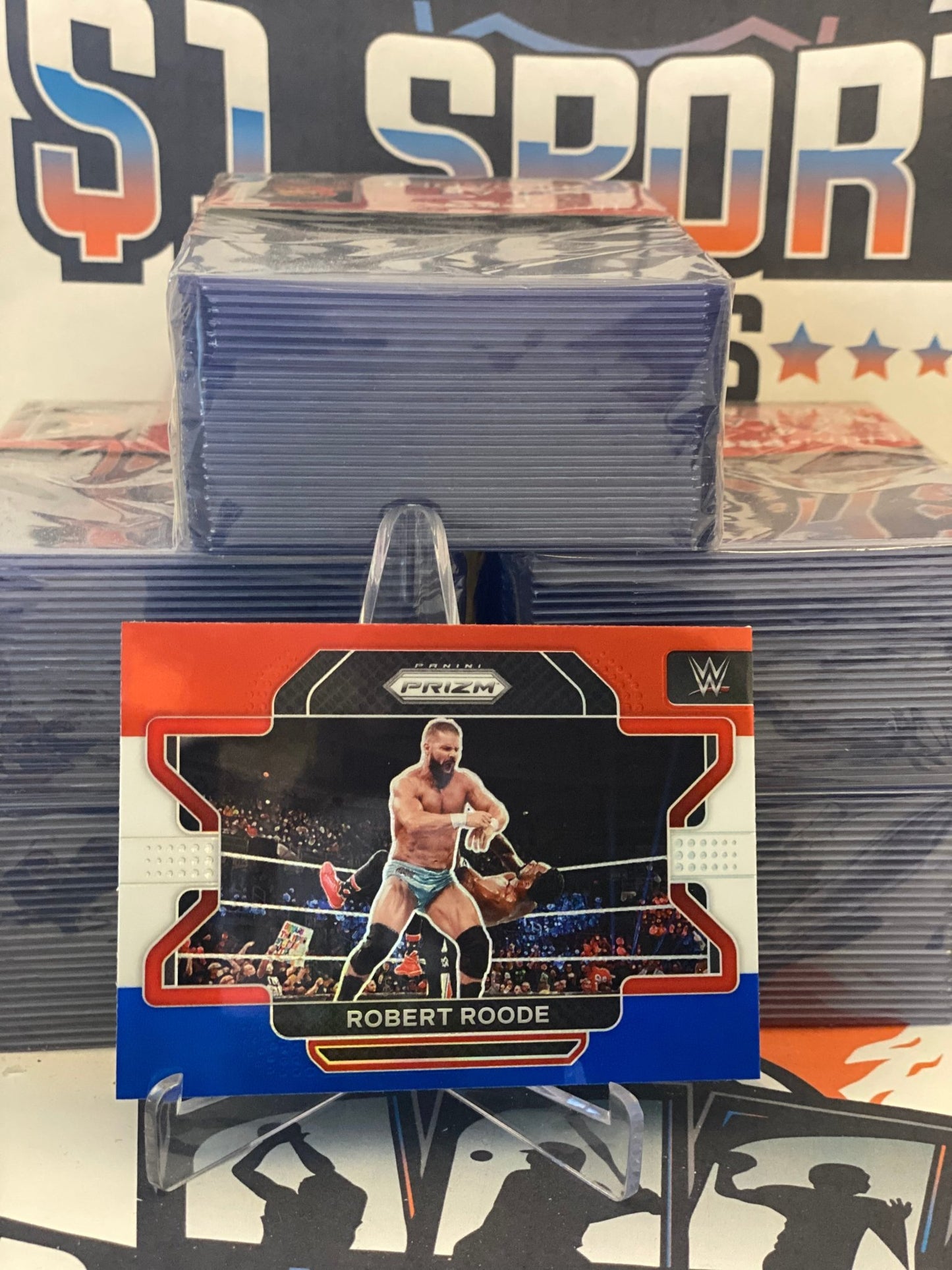 2022 Panini Prizm WWE (Red White Blue Prizm) Robert Roode #30