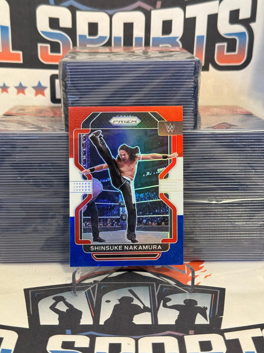 2022 Panini Prizm WWE (Red White Blue Prizm) Shinsuke Nakamura #138