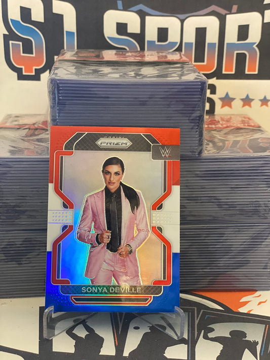 2022 Panini Prizm WWE (Red White Blue Prizm) Sonya Deville #147