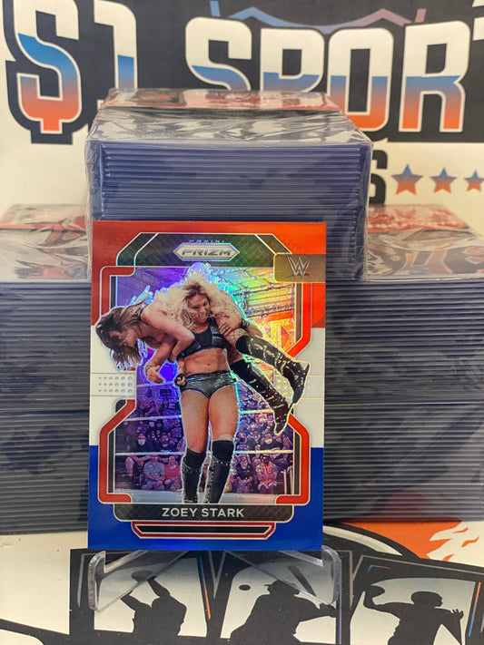 2022 Panini Prizm WWE (Red White Blue Prizm) Zoey Stark #176