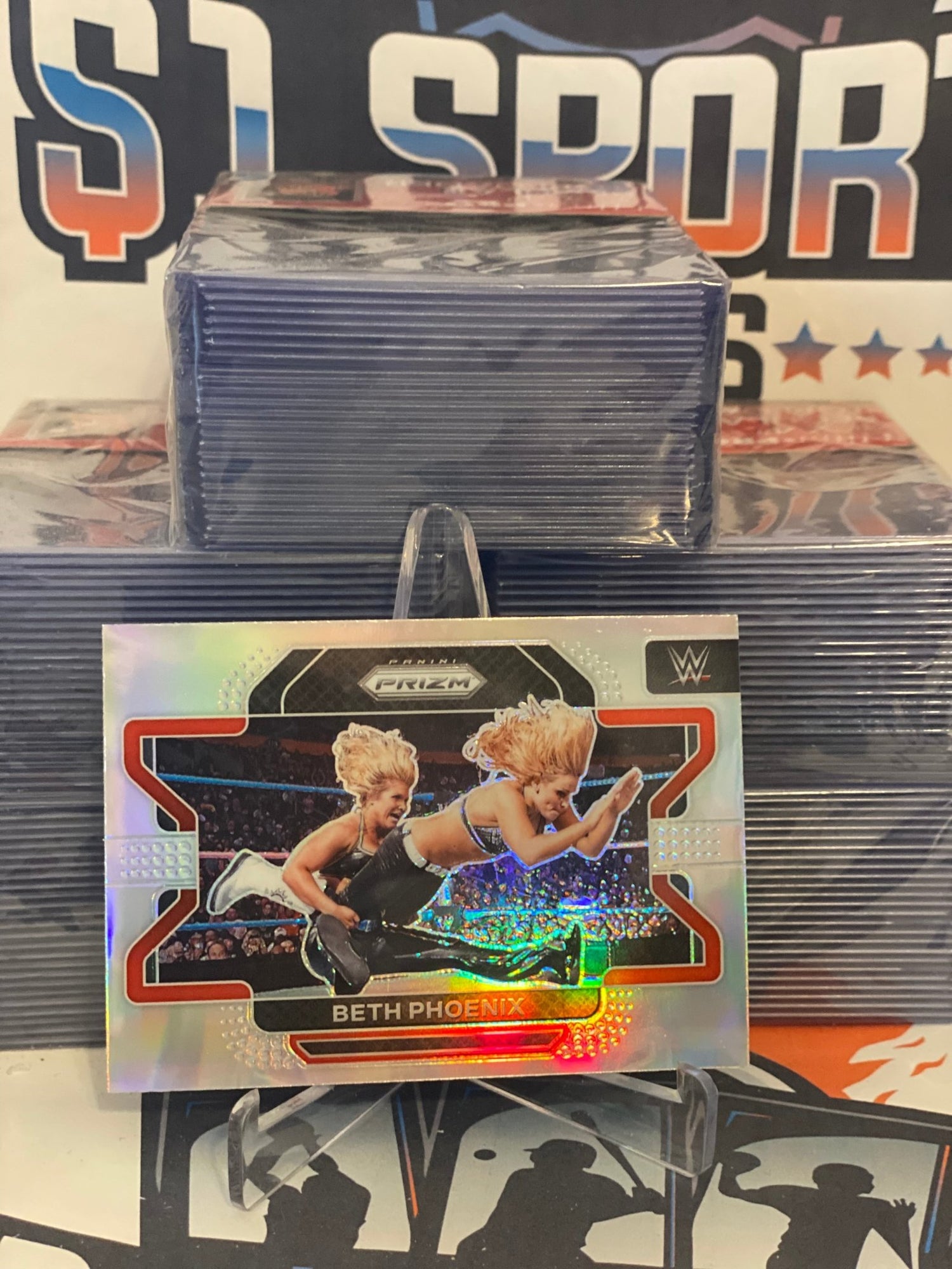 2022 Panini Prizm WWE (Silver Prizm) Beth Phoenix #60