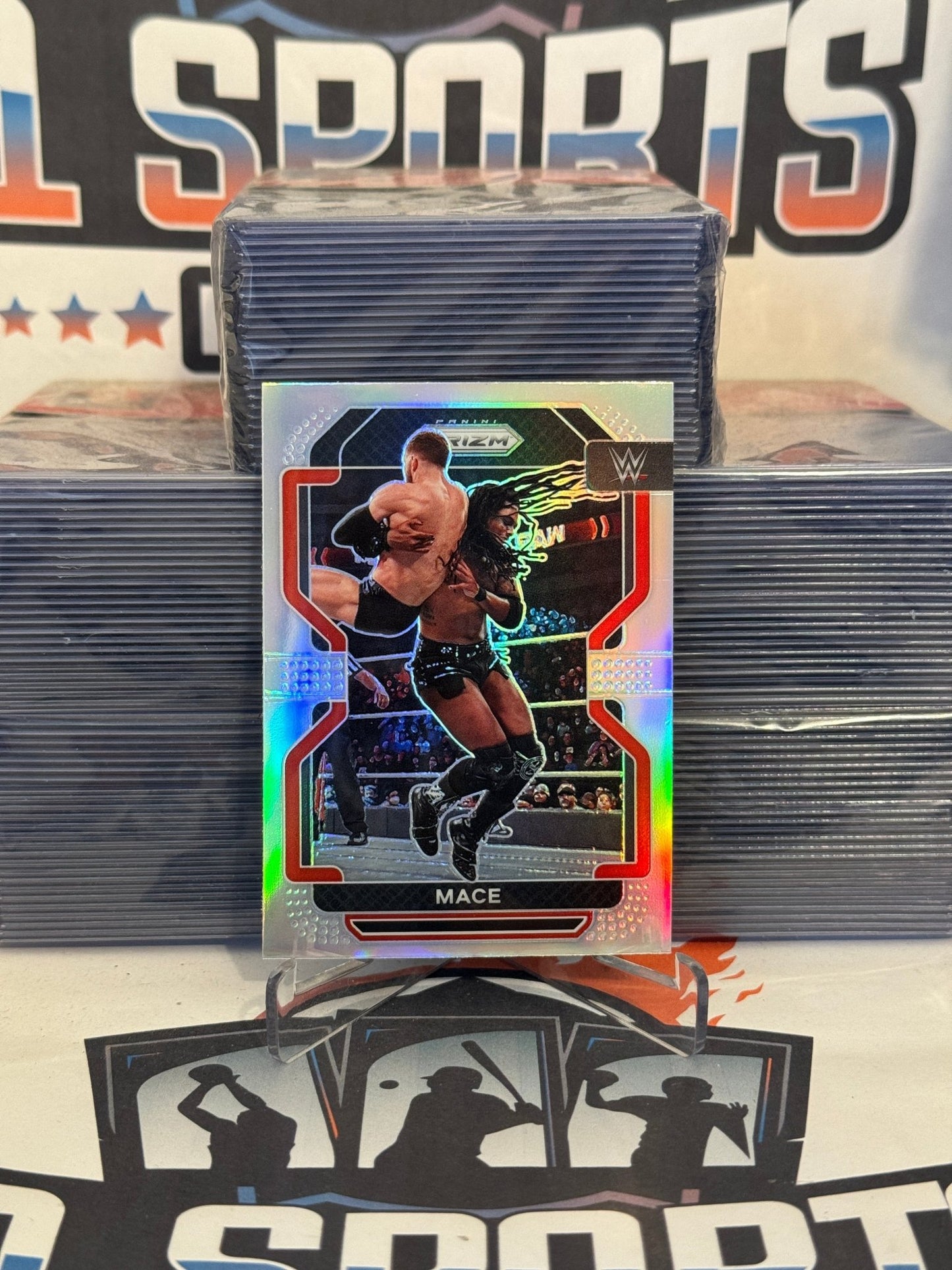 2022 Panini Prizm WWE (Silver Prizm) Mace #169