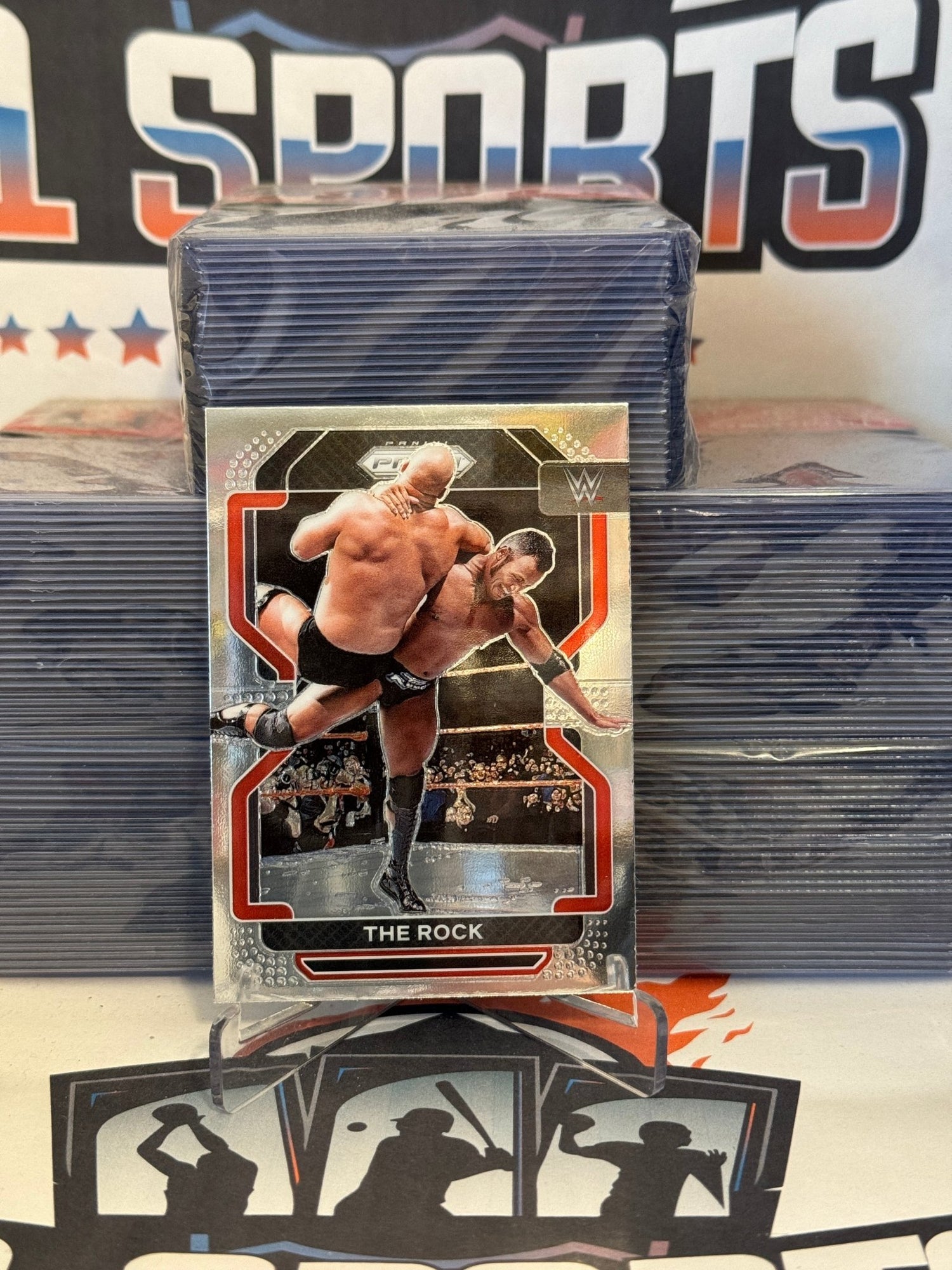 2022 Panini Prizm WWE The Rock #191