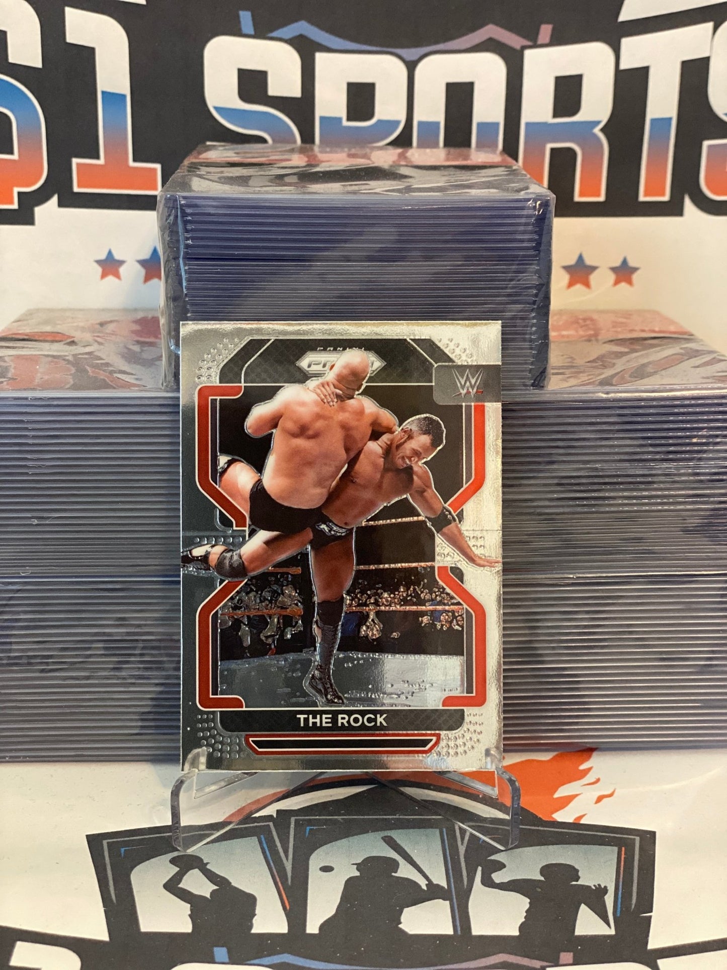 2022 Panini Prizm WWE The Rock #191