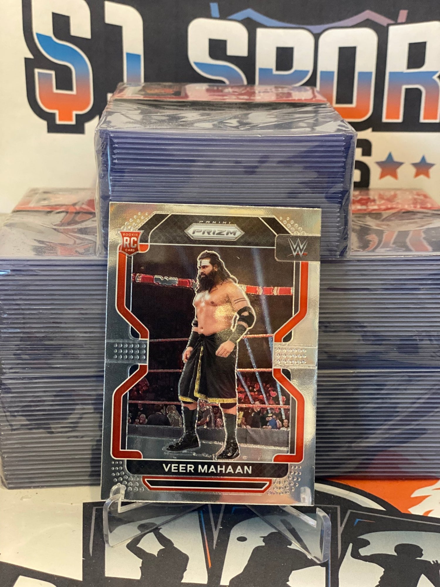 2022 Panini Prizm WWE Veer Mahaan Rookie #131