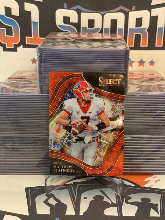 2022 Panini Select Draft Picks (Red Prizm) Matthew Stafford #150