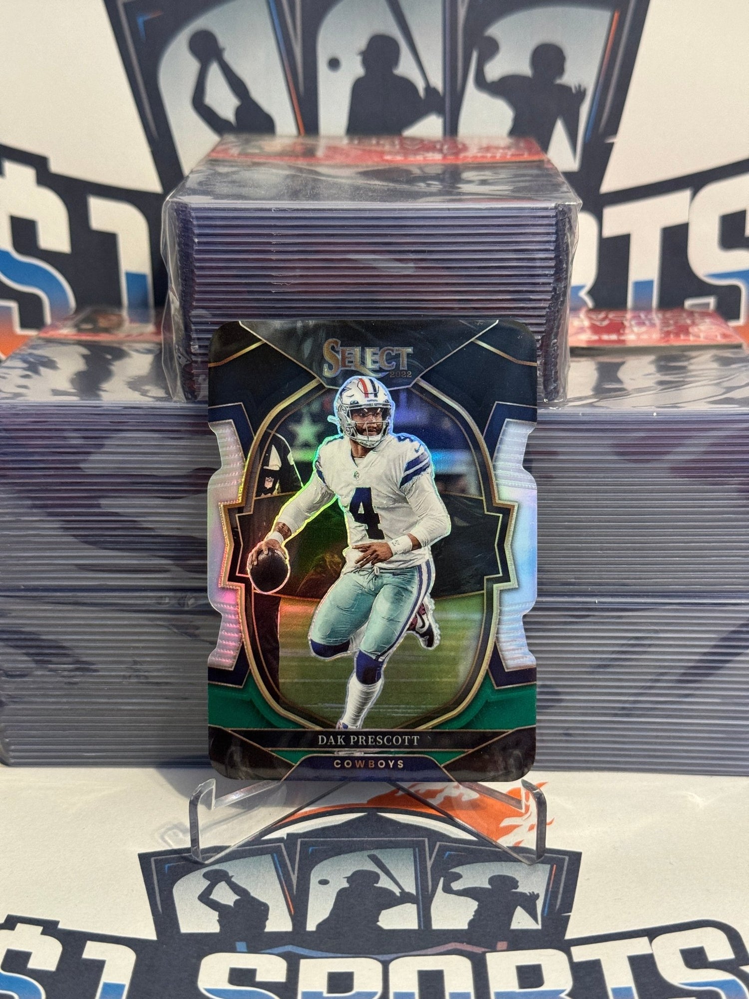 2022 Panini Select (Green White Black Die Cut Prizm) Dak Prescott #85