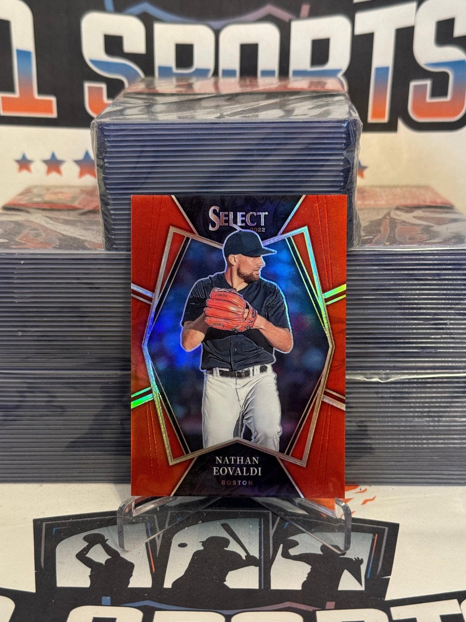 2022 Panini Select (Red Pizm 176/199) Nathan Eovaldi #186